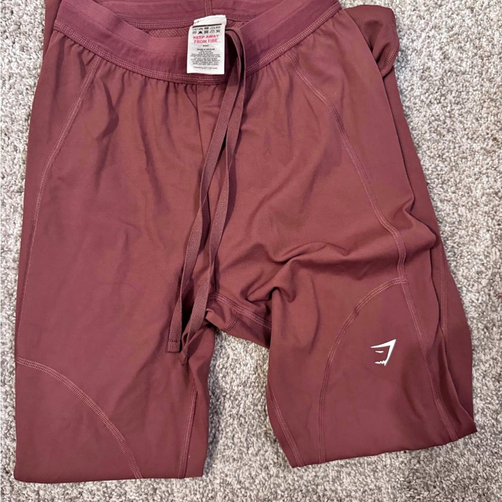 Gymshark Red Athletic Shorts Lightweight Elastic Waist